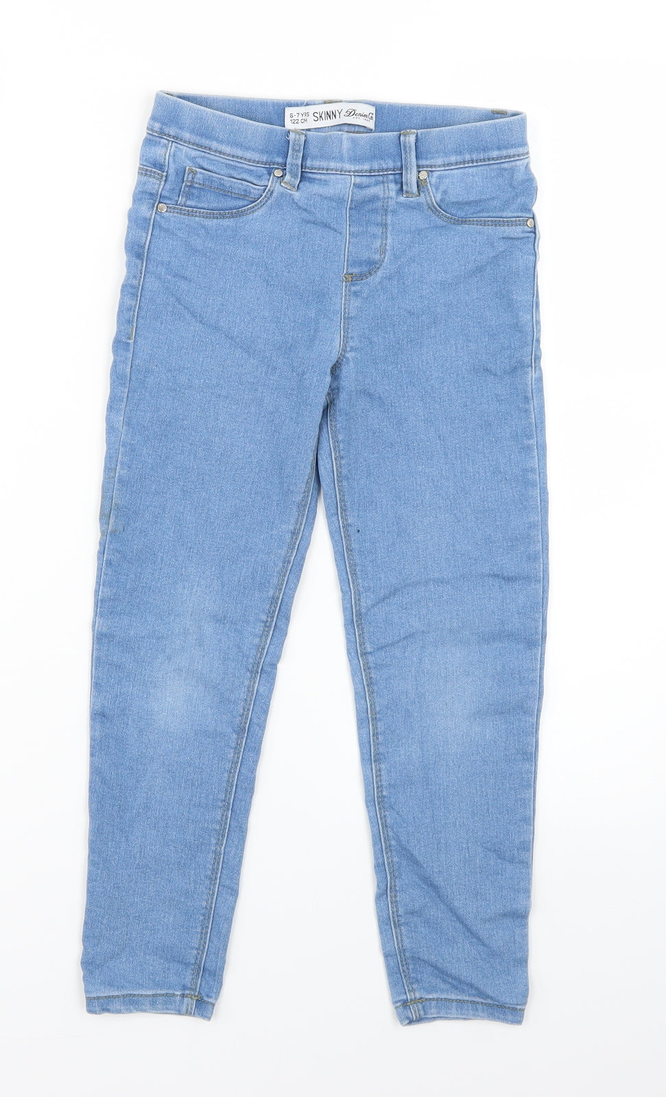 Denim & Co. Girls Blue   Jegging Jeans Size 6-7 Years