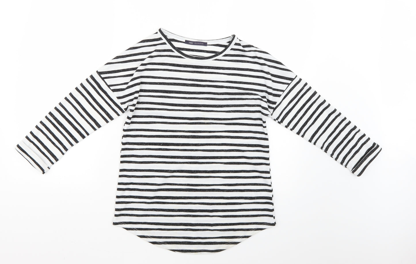 Marks and Spencer Womens Multicoloured Striped  Basic Blouse Size 6