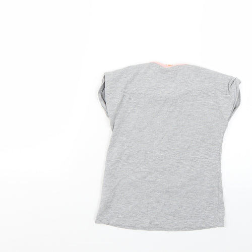 univeral studios Girls Grey Geometric  Top Pyjama Top Size 7-8 Years