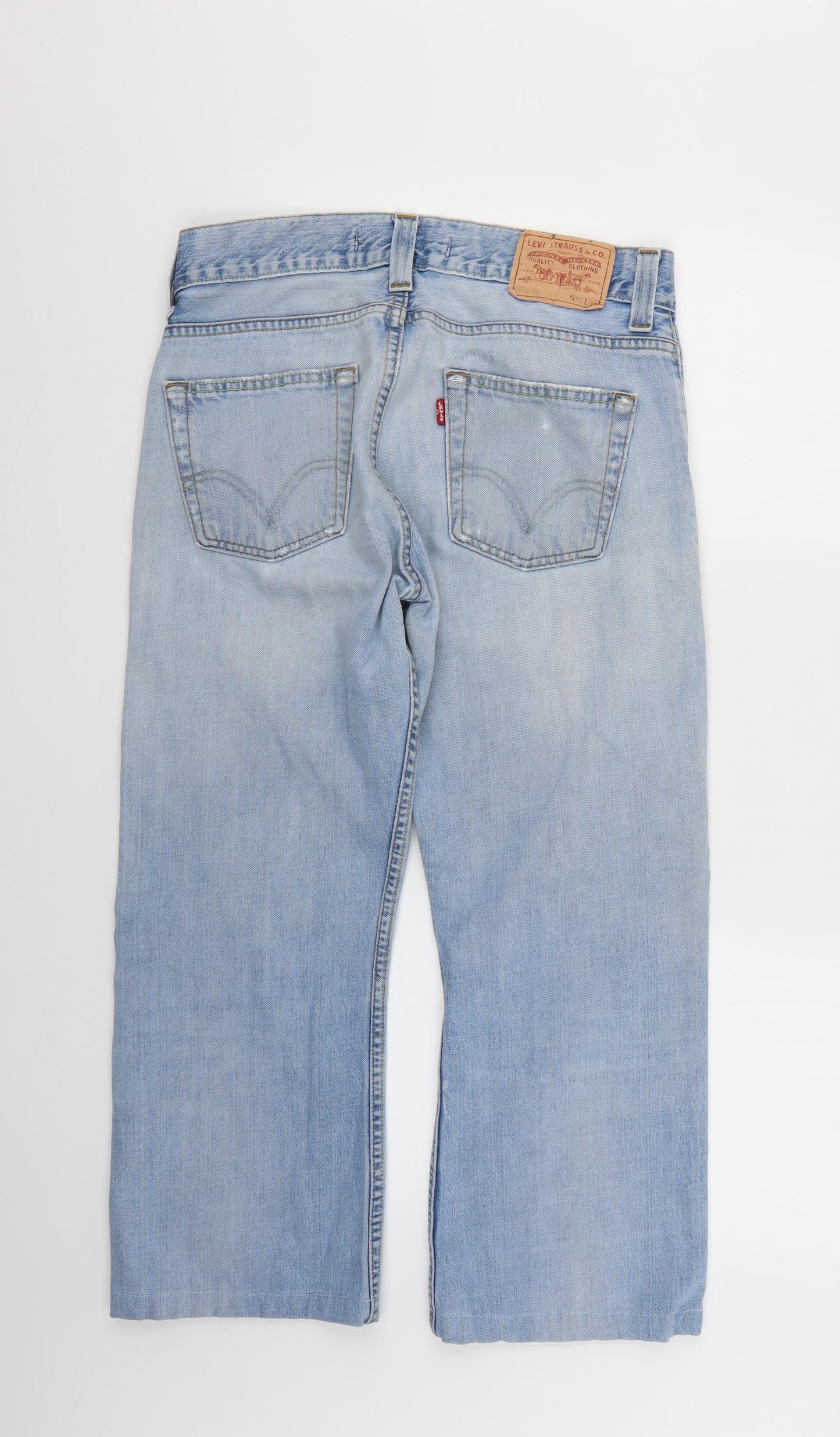 levis Mens Blue   Cropped Jeans Size 32 L23 in