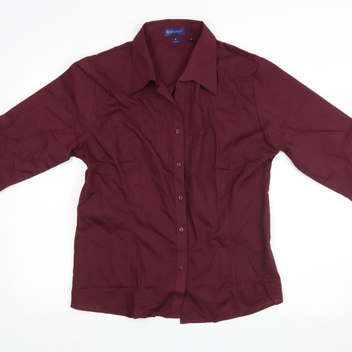boronia Womens Purple   Basic Button-Up Size 16