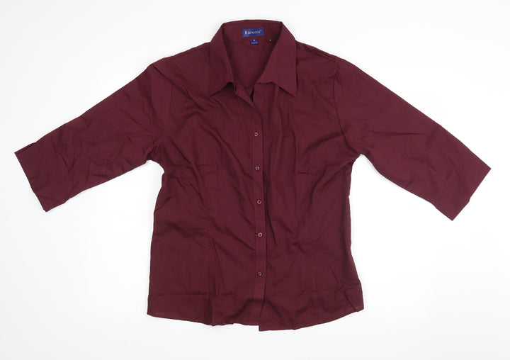 boronia Womens Purple   Basic Button-Up Size 16