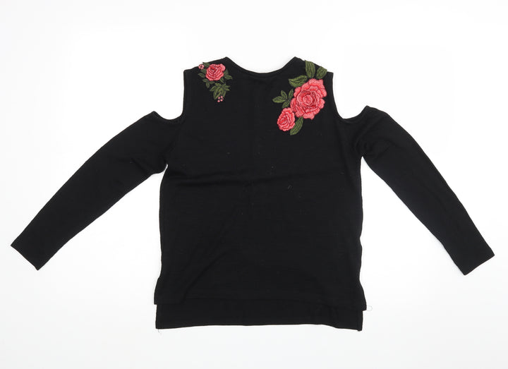 YD Girls Black   Basic Casual Size 12-13 Years