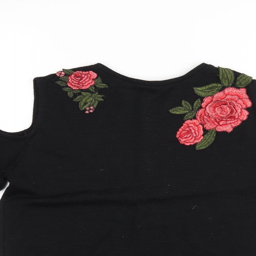 YD Girls Black   Basic Casual Size 12-13 Years