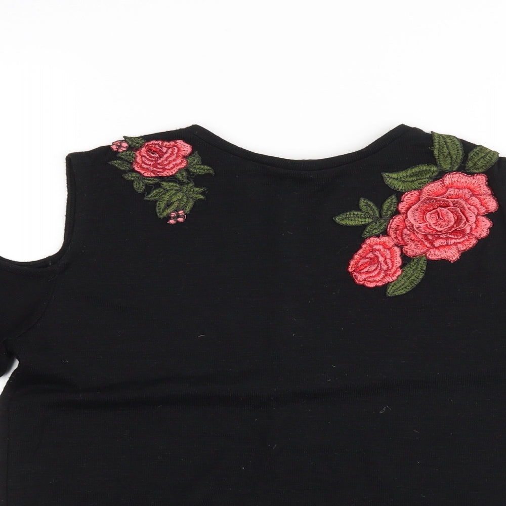 YD Girls Black   Basic Casual Size 12-13 Years
