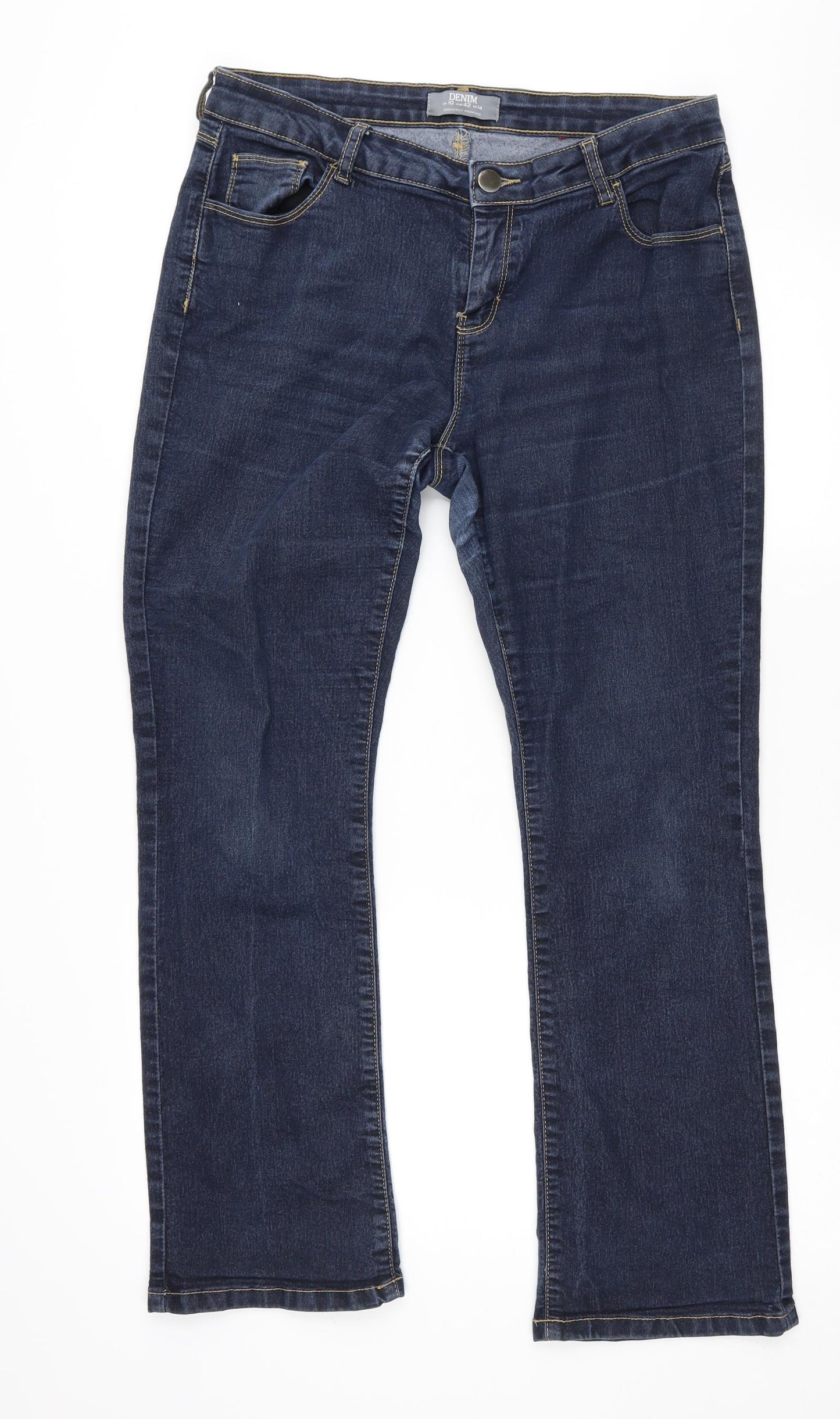 Dorothy Perkins Womens Blue   Bootcut Jeans Size 14 L28.5 in
