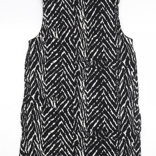 Wallis Womens Black Argyle/Diamond  Cardigan Jumper Size S