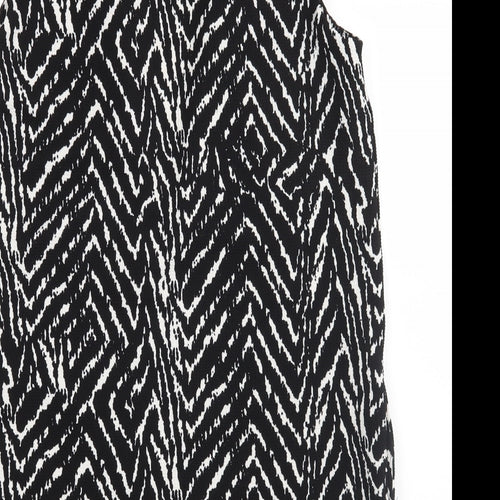 Wallis Womens Black Argyle/Diamond  Cardigan Jumper Size S