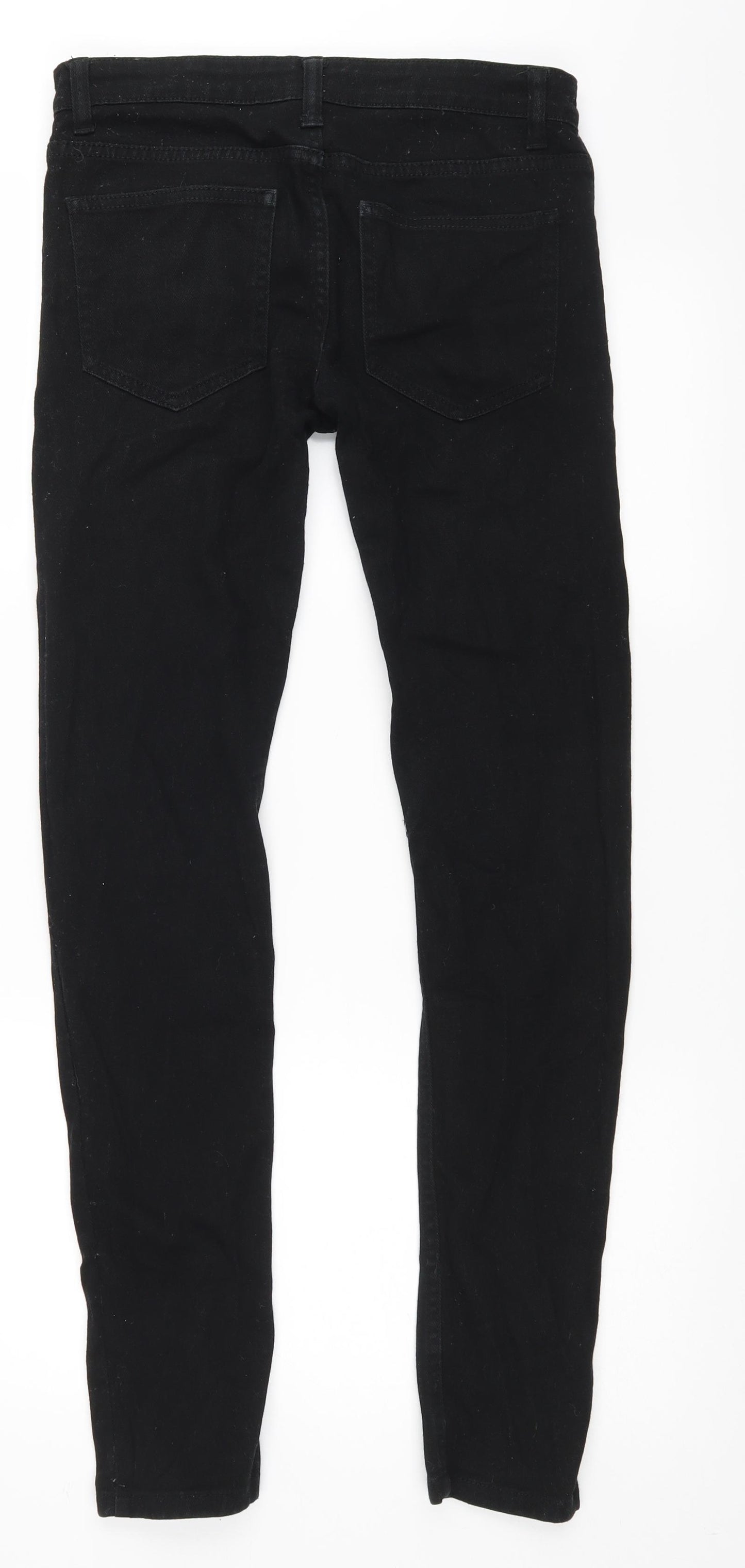 Denim & Co. Womens Black   Skinny Jeans Size 28 L31 in