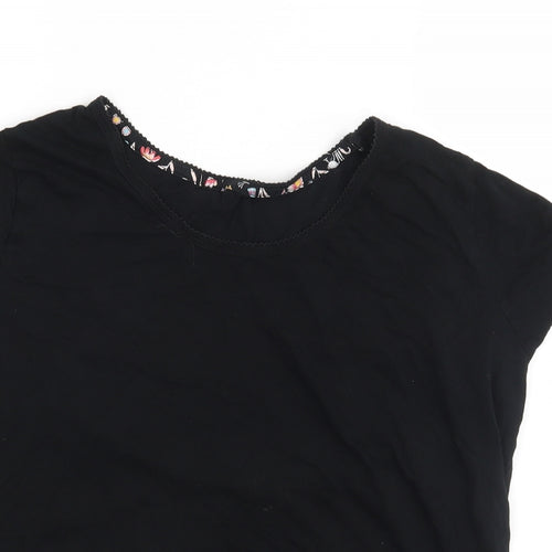 Marks and Spencer Womens Black Solid  Top Pyjama Top Size 18