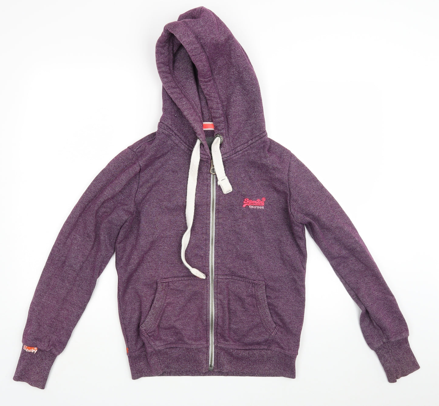Superdry Womens Purple   Full Zip Hoodie Size M