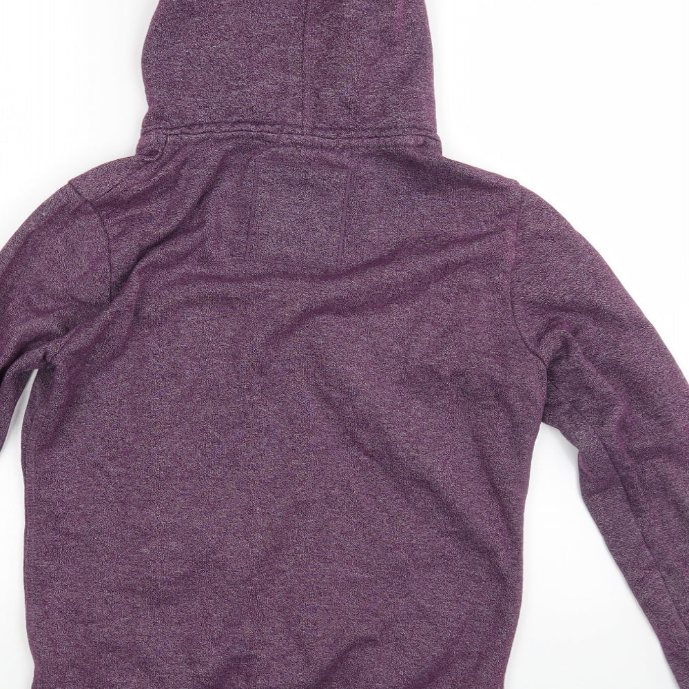Superdry Womens Purple   Full Zip Hoodie Size M