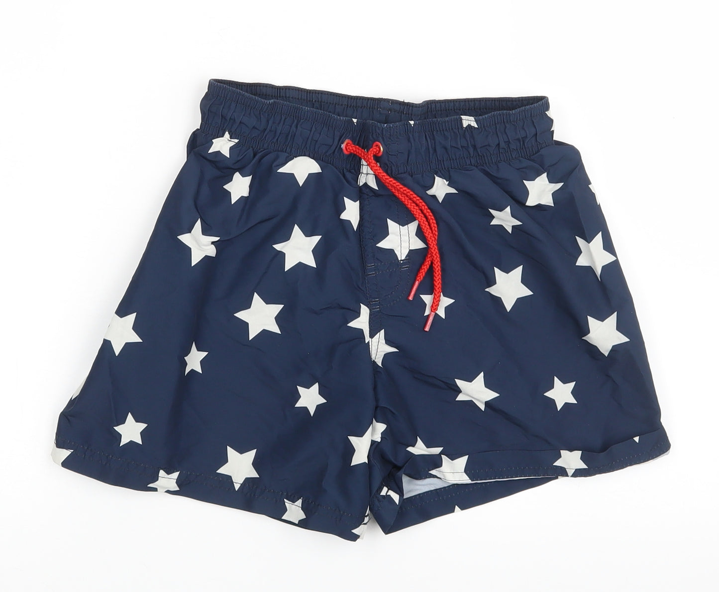 H&M Girls Blue Spotted  Bermuda Shorts Size 9-10 Years