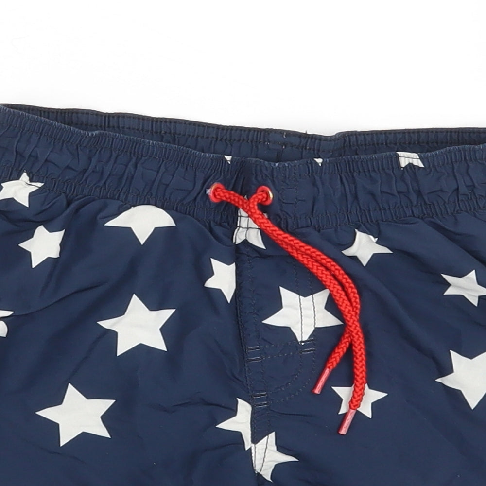 H&M Girls Blue Spotted  Bermuda Shorts Size 9-10 Years