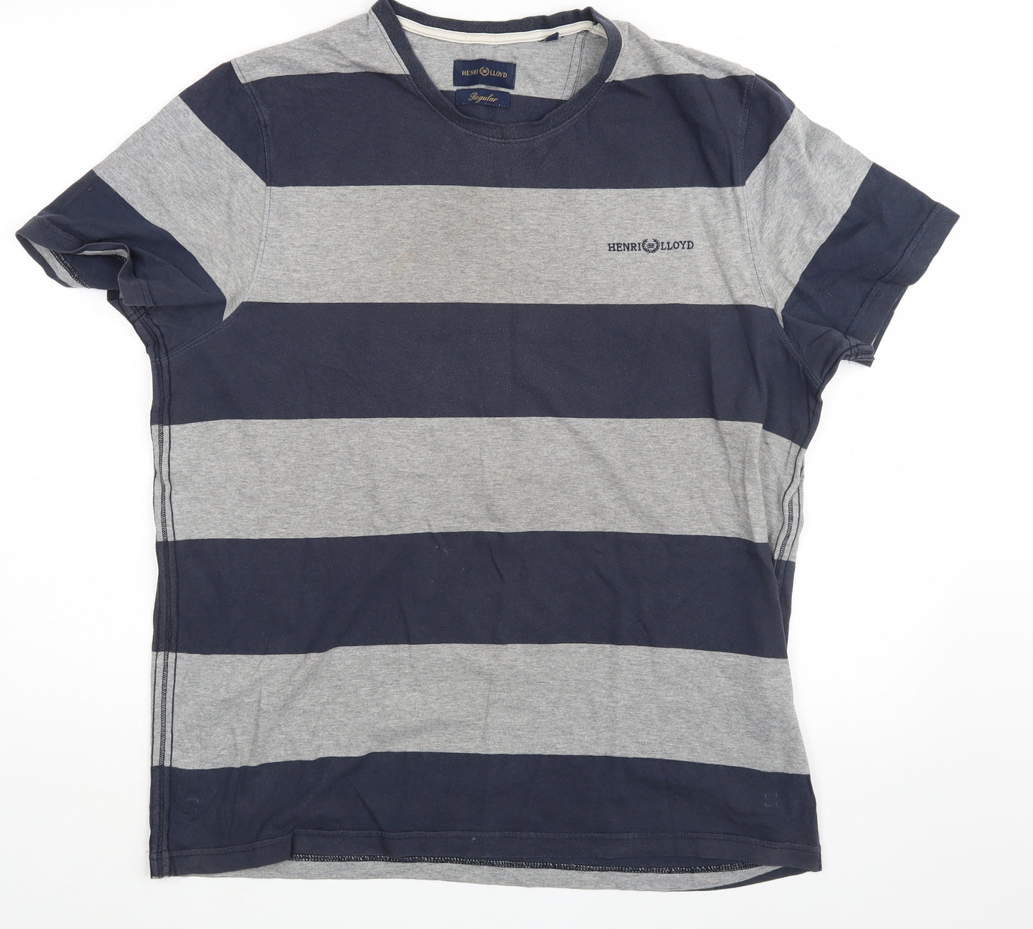 Henri Lloyd Mens Multicoloured Striped   T-Shirt Size XL