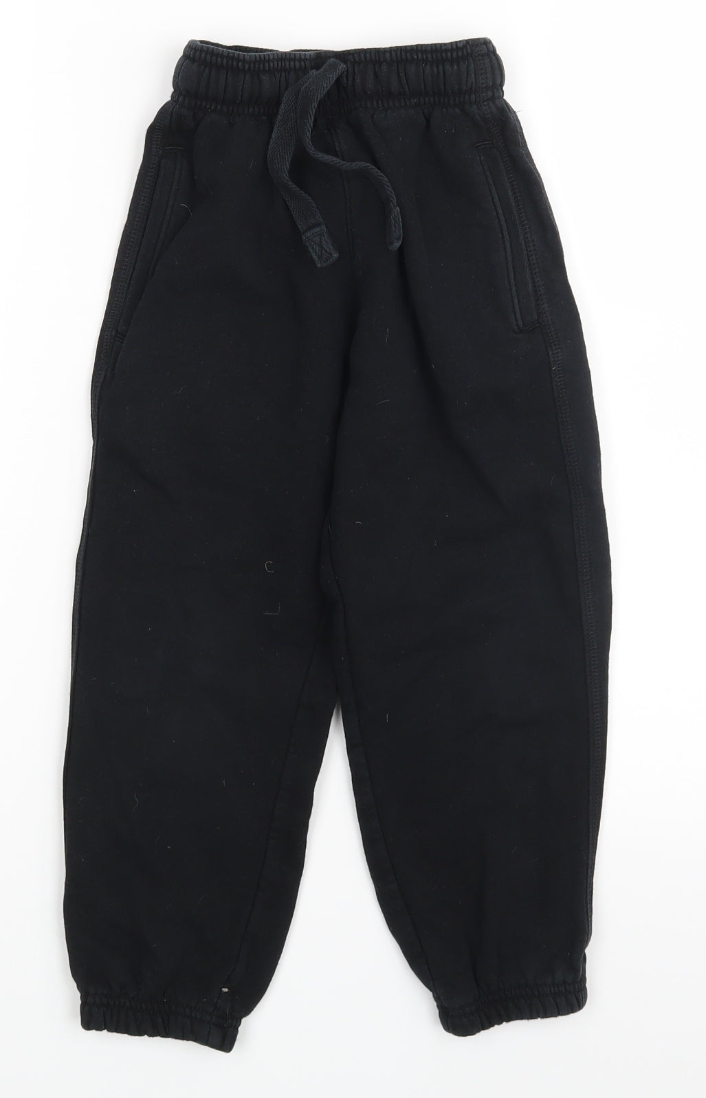 Marks and Spencer Boys Black   Jogger Trousers Size 4-5 Years