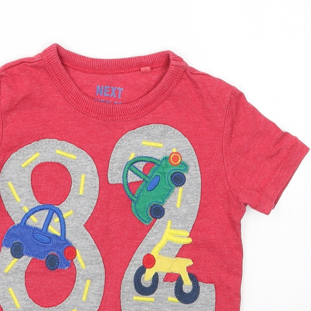 NEXT Boys Red   Basic T-Shirt Size 12-18 Months