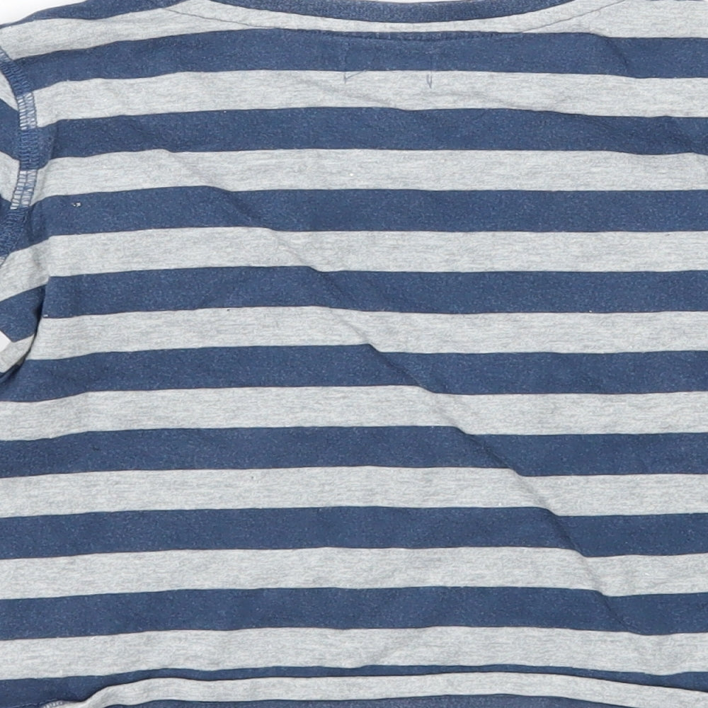 F&F Boys Grey Striped  Basic T-Shirt Size 12-18 Months