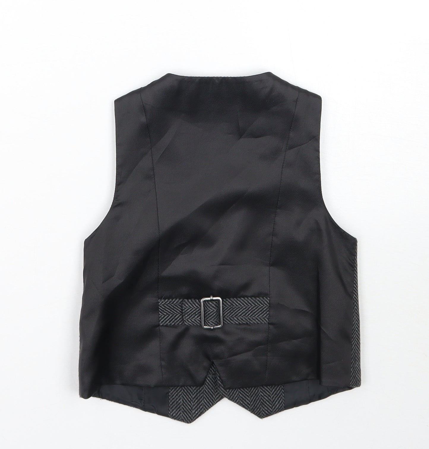 F&F Boys Grey Geometric  Jacket Waistcoat Size 18-24 Months