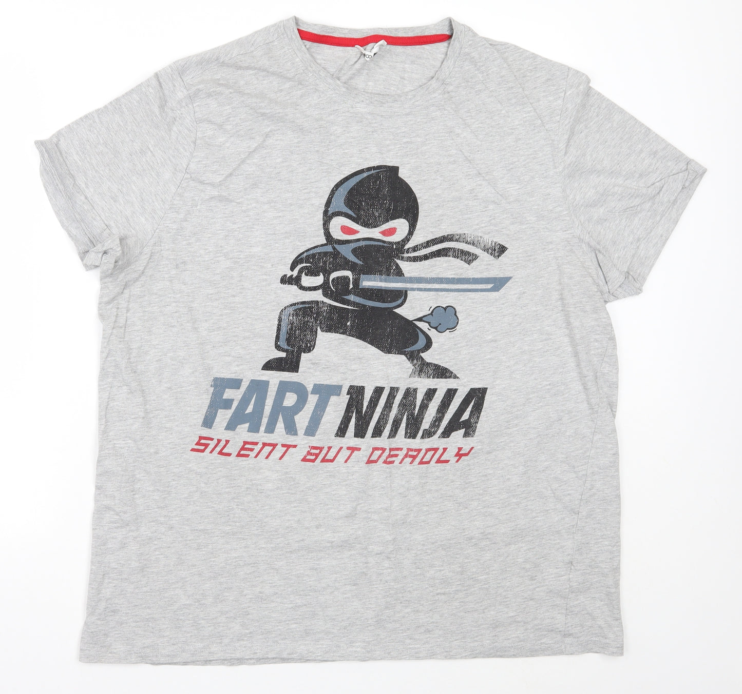 Pep&co Mens Grey    T-Shirt Size 3XL  - fart ninja