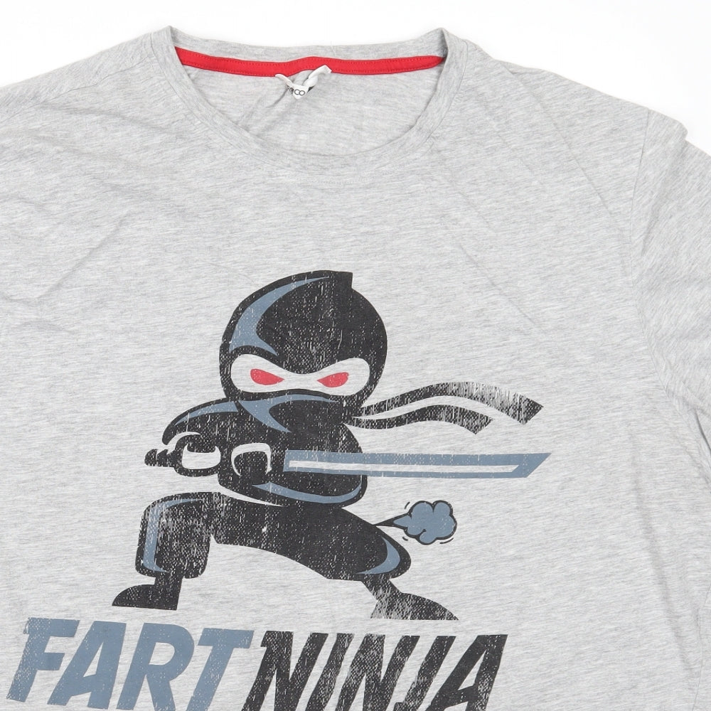 Pep&co Mens Grey    T-Shirt Size 3XL  - fart ninja