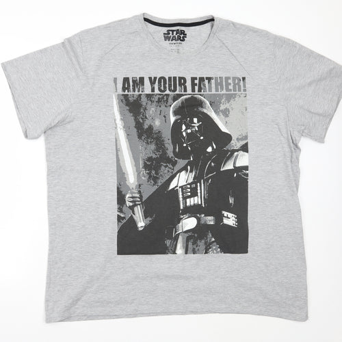 Starwars Mens Grey    T-Shirt Size 3XL  - I am your father