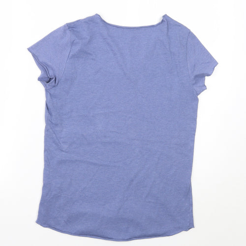 Galeries Lafayette Womens Blue   Basic T-Shirt Size 10