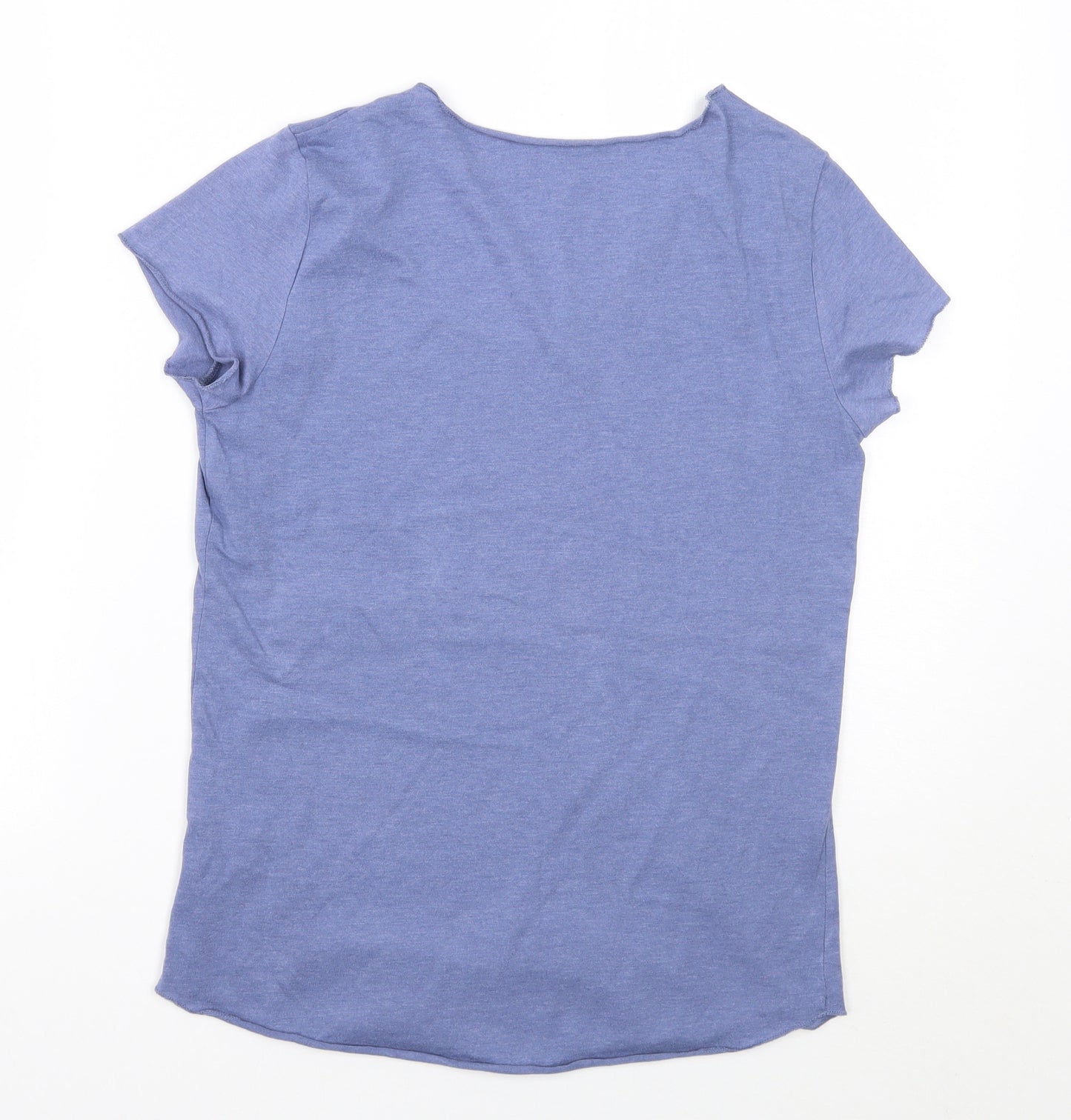Galeries Lafayette Womens Blue   Basic T-Shirt Size 10