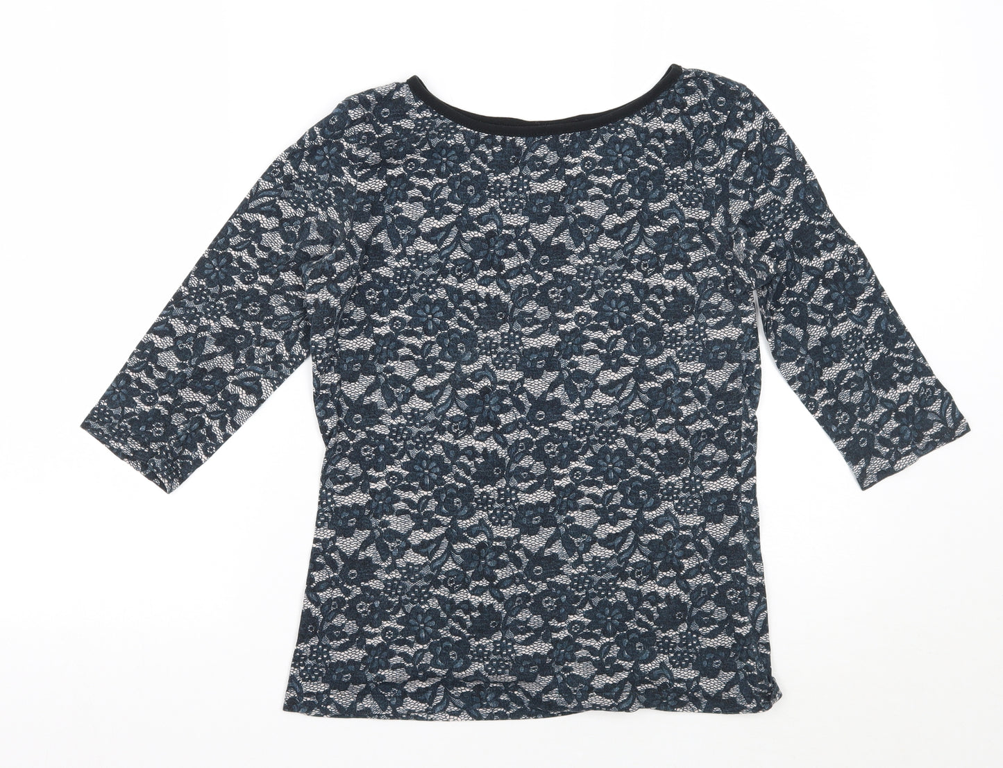 Dorothy Perkins Womens Green Floral  Basic T-Shirt Size 8