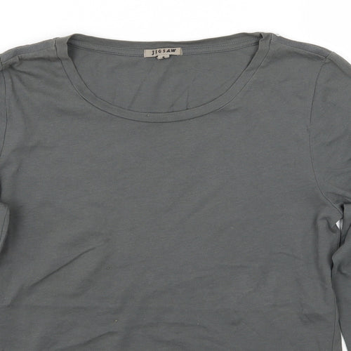 Jigsaw Womens Green   Basic T-Shirt Size S