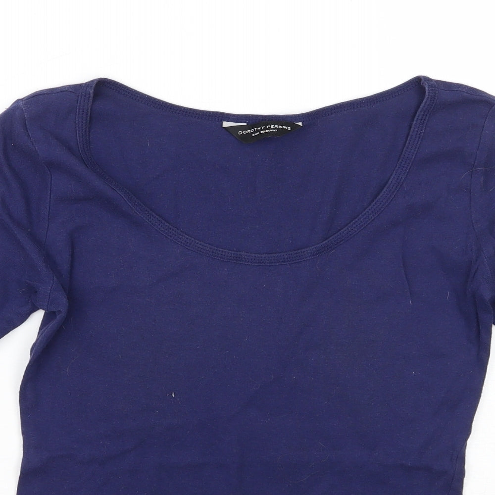 Dorothy Perkins Womens Purple   Basic T-Shirt Size 8