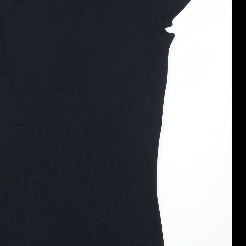 Dorothy Perkins Womens Black   Basic T-Shirt Size 10