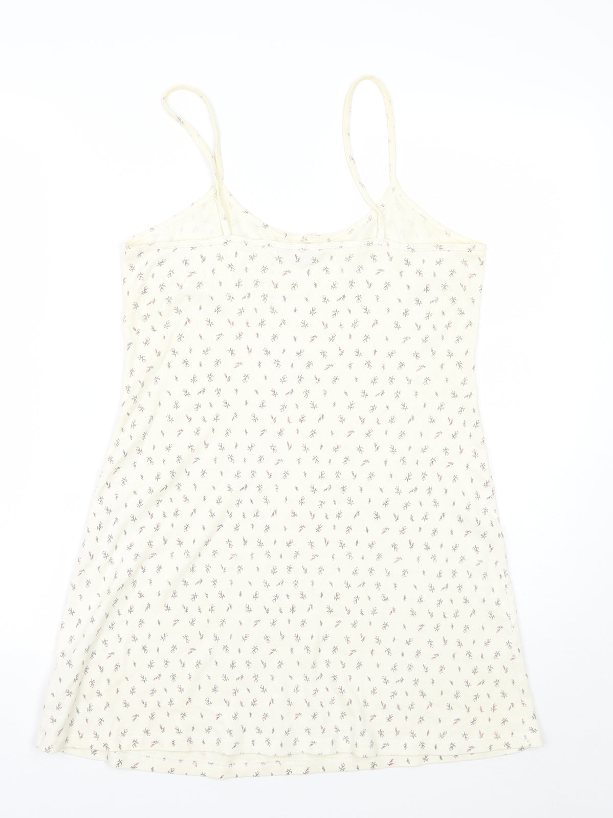 Secrets Womens Beige Floral  Basic Tank Size 14