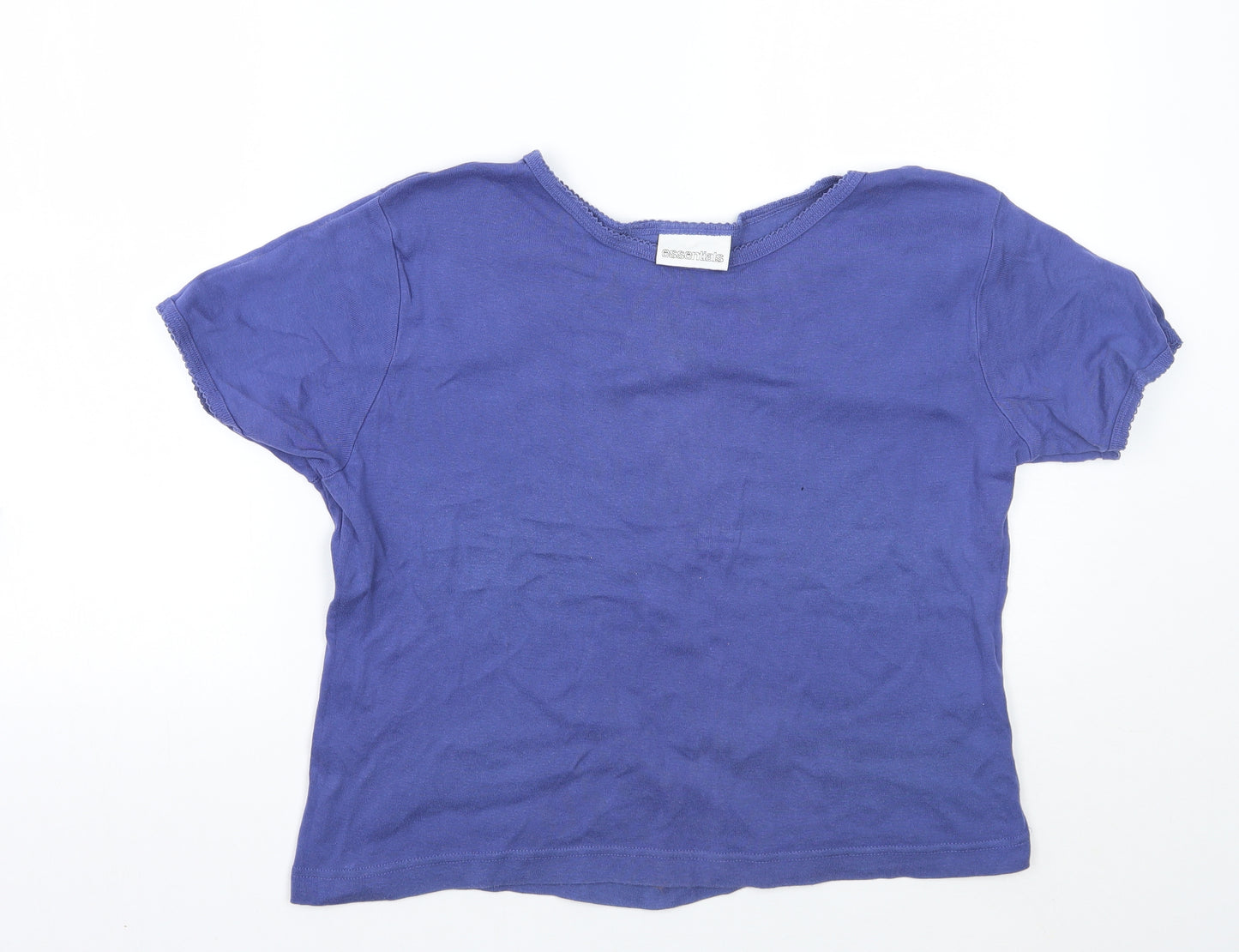Essentials Womens Blue   Basic T-Shirt Size 20
