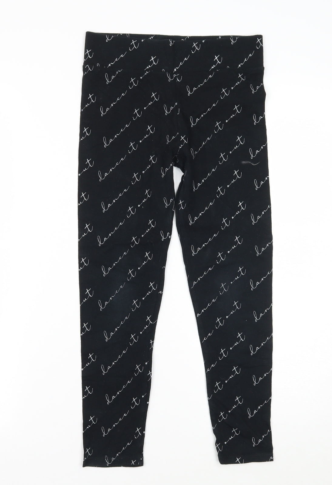 George Girls Black   Jegging Trousers Size 9-10 Years