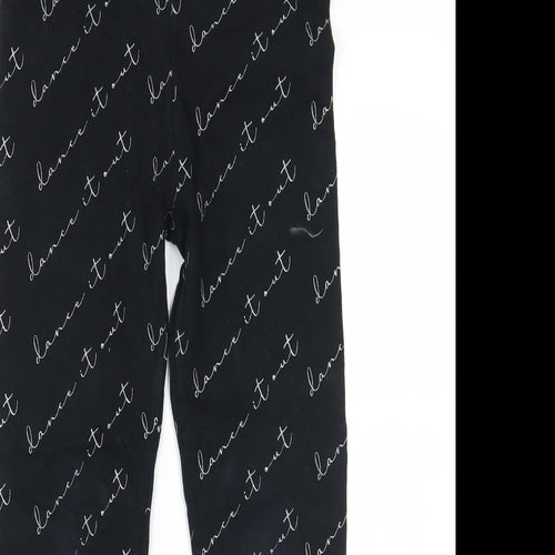George Girls Black   Jegging Trousers Size 9-10 Years