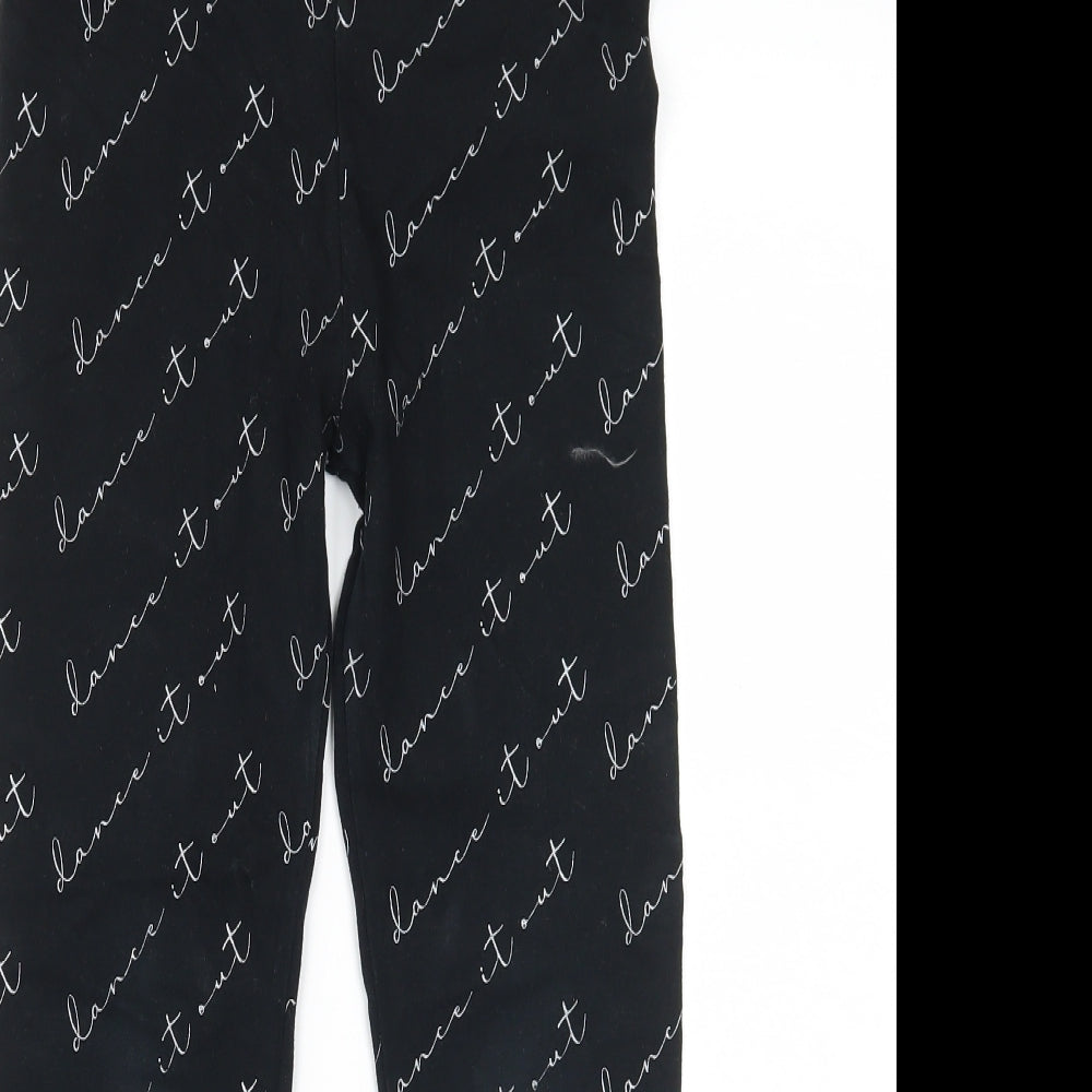 George Girls Black   Jegging Trousers Size 9-10 Years
