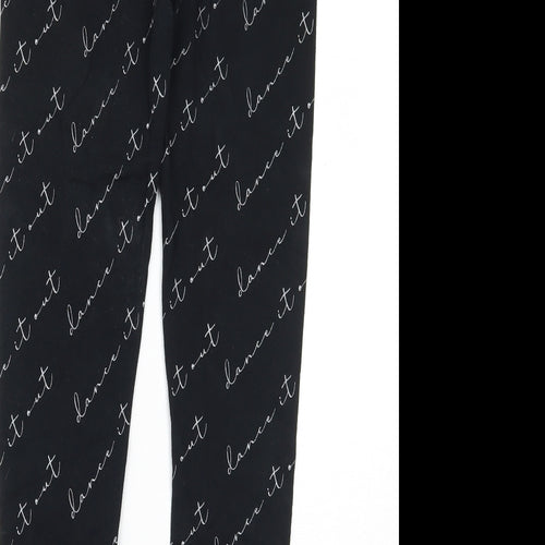 George Girls Black   Jegging Trousers Size 9-10 Years