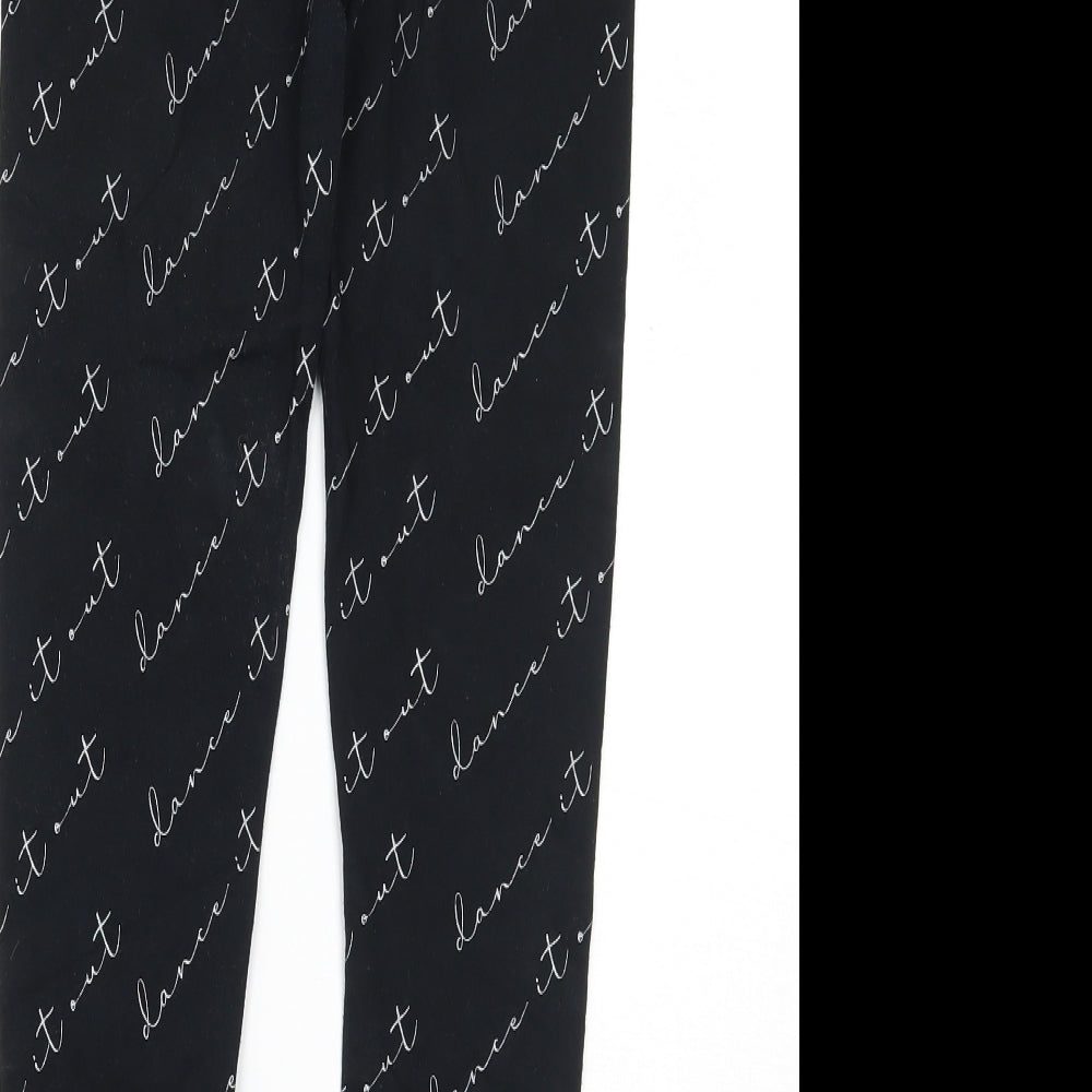 George Girls Black   Jegging Trousers Size 9-10 Years