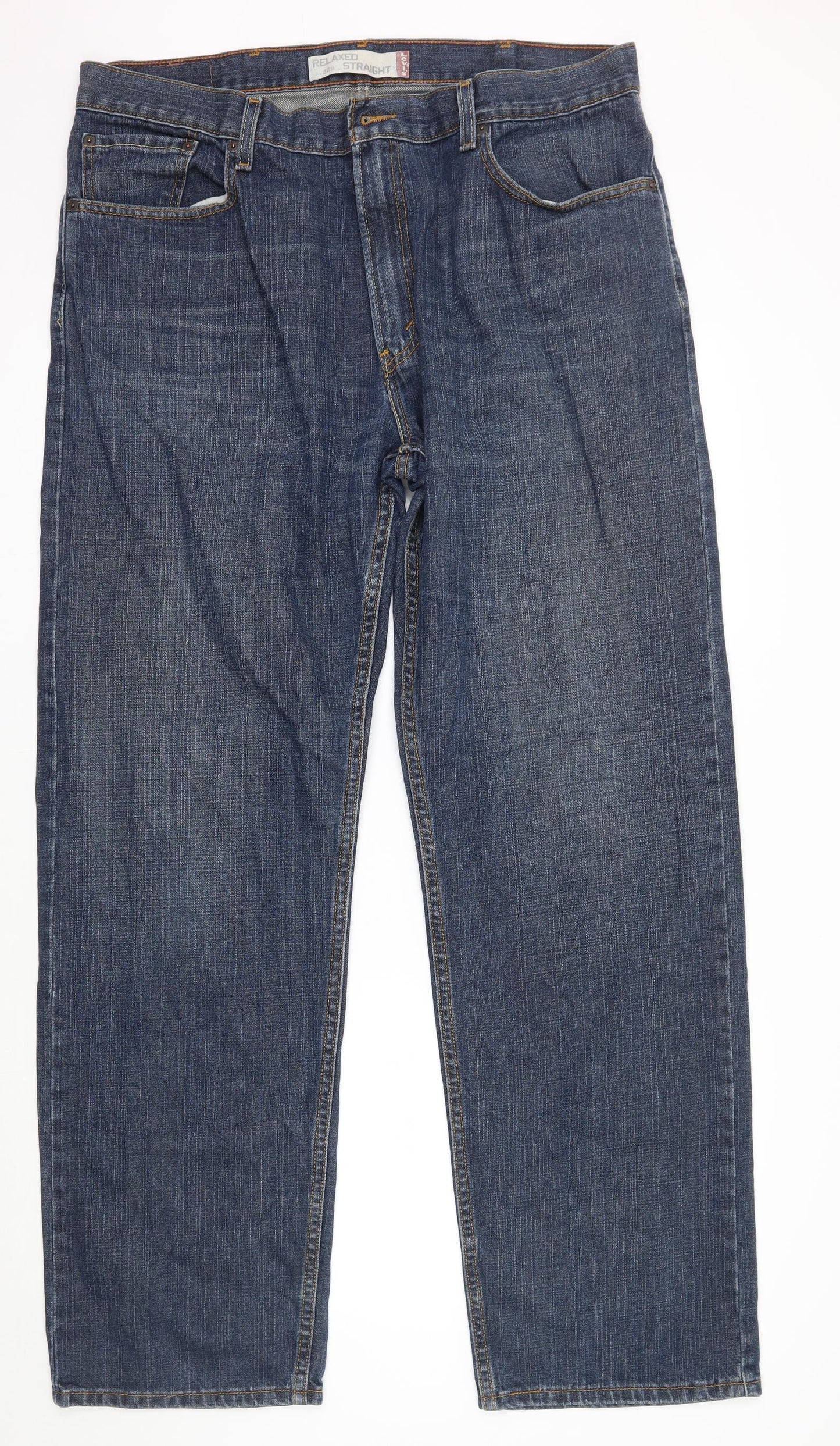 Levis Mens Blue   Straight Jeans Size 38 L34 in
