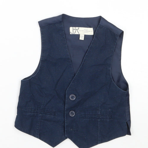 Marylebone Boys Blue   Jacket Waistcoat Size 18 Months