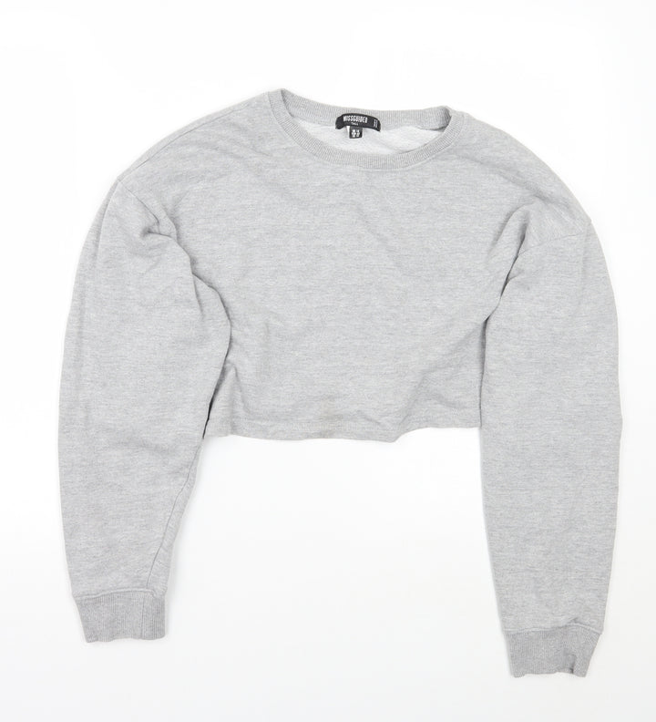 Missguided Womens Grey Pullover Jumper Size 14