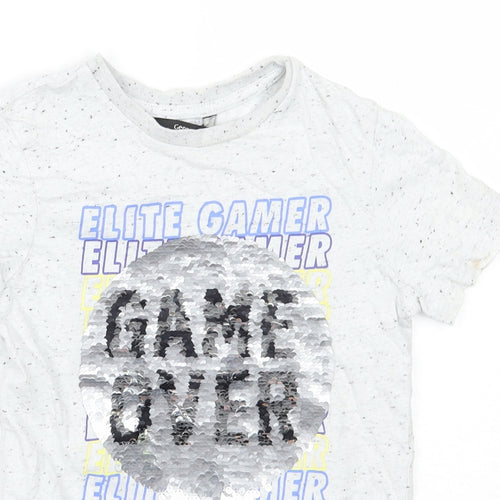 George Boys Grey   Basic T-Shirt Size 4-5 Years