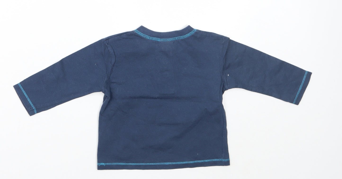 F&F Boys Blue   Basic T-Shirt Size 6-9 Months