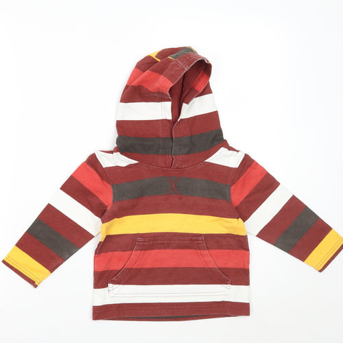 George Boys Brown Striped  Pullover Hoodie Size 2 Years