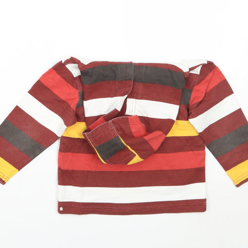George Boys Brown Striped  Pullover Hoodie Size 2 Years