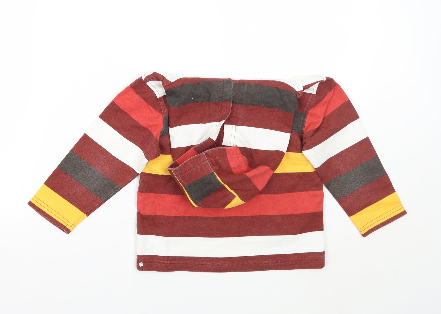 George Boys Brown Striped  Pullover Hoodie Size 2 Years