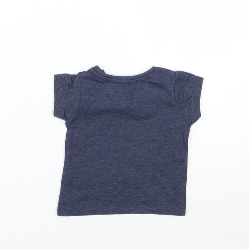 Primark Girls Blue   Basic T-Shirt Size 0-3 Months