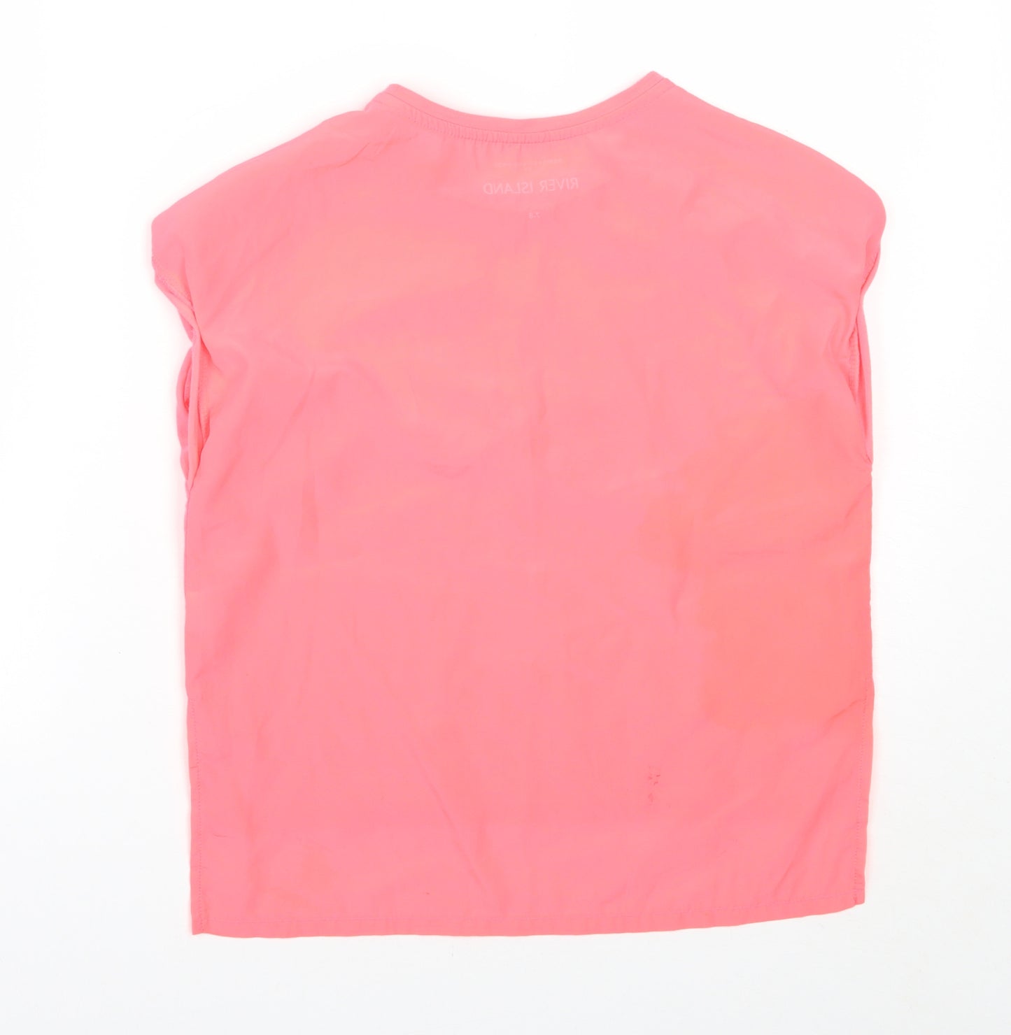 River Island Girls Pink   Basic Blouse Size 7-8 Years