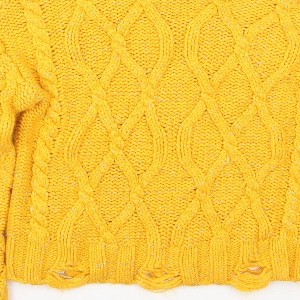 M&Co Girls Yellow   Pullover Jumper Size 11-12 Years